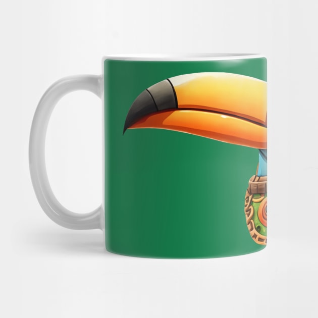 Toucan bird Mayan style by mitzobs